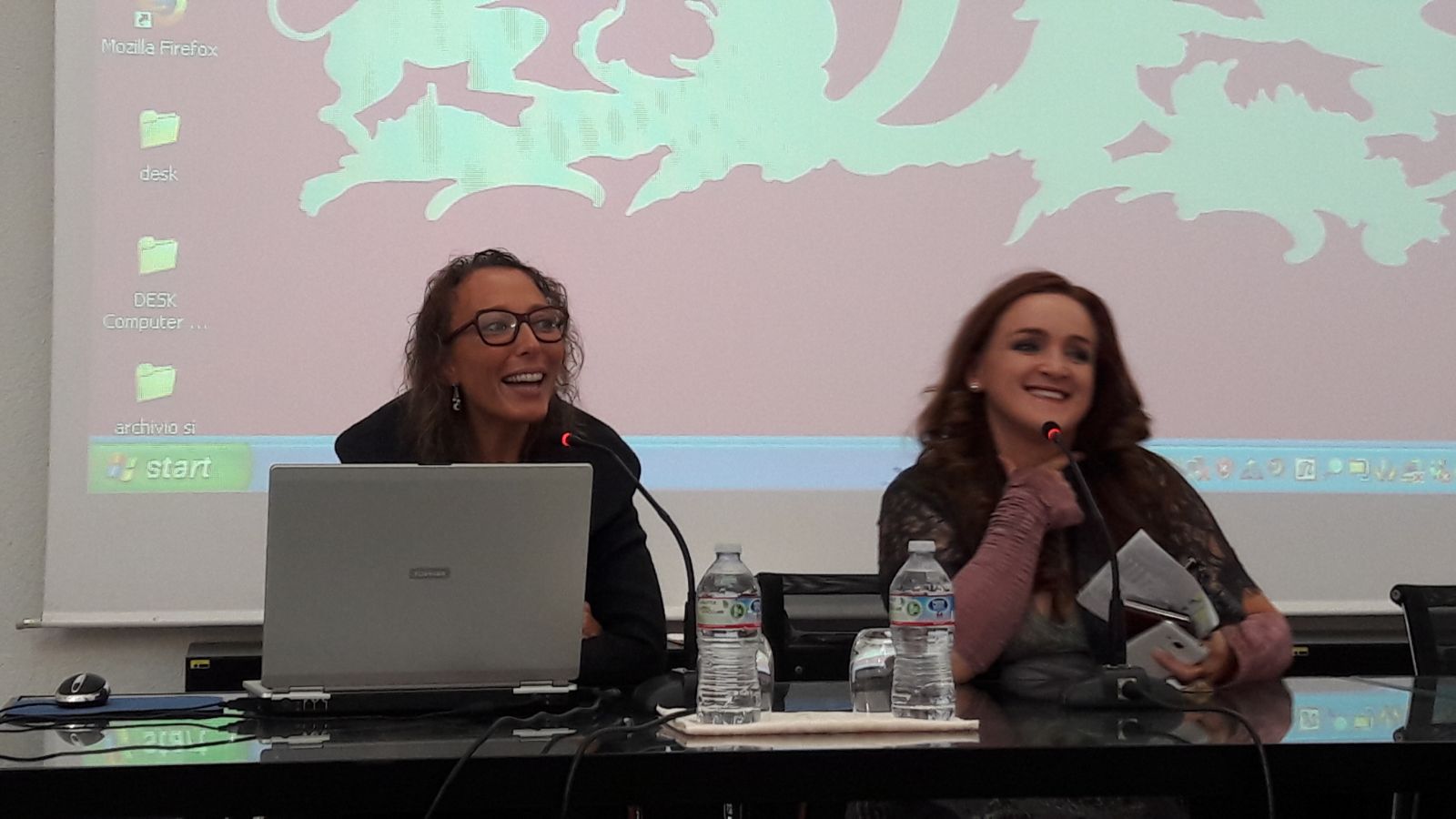 Da sinistra, Simona Bo, Presidente Anai Liguria e Annalisa Rossi, Direttrice dell